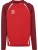 Hummel Sportief sweatshirt ‘Lead 2.0’  rood / donkerrood / wit