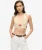 Gehaakte Bralette met Bloemen Crème