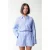 Colourful Rebel Lyn Striped Short Light Baby Blue