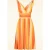 Topvintage exclusive ~ Georgia Faded Stripes swing jurk in oranje en geel