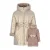 Le Chic reversible faux fur winterjas met ceintuur – goud