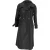 Prada Dubbellaagse Trenchcoat met Zakken in Zwarte Zijde