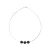 Trilogy ketting Crystal Preciosa Black Omega Silver 925