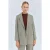 Lange Geruite Crêpe Blazer