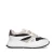 Manfield chunky leren sneakers wit/beige/zwart