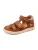 BISGAARD Sandalen ‘Vic’  cognac / lichtgrijs