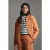 Lyle & Scott Perforated Funnel Neck Jacket Dusk Orange