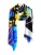 Next Sjaal ‘Trini Guzmán’  blauw / geel / zwart / wit