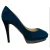 Jimmy Choo Plataforma Pomp in Blauwe Suède