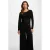 Morgan semi-transparante top met panterprint – zwart