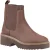 TOMS Millie Leren Dames Enkellaarsjes in Eiken Bruin met Hak