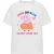 Peppa Pig Dames roze of blauw mummie varken houdt van jou t-shirt