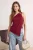 TRENDYOLMİLLA Dames Bordeaux Effen Mouwloos Getailleerd Blouses