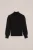 WE Fashion – Meisjes coltrui met van ribstof – Regular fit – Zwart – Viscose –