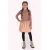 B.Nosy midi jurk met print – bruin