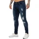 Enzo heren skinny gescheurde jeans