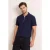 TRENDYOL MAN Heren Donkerblauw Effen Kort Regular fit Poloshirts