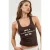 Geribbelde Gedrukte Mouwloze U-Hals Tanktop