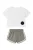 For You Moda Set  taupe / zwart / wit