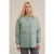 We Fashion Jacket Middle Long Length Greyish Green