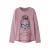 NAME IT KIDS rechtvallende longsleeve met print – lila