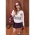 TRENDYOLMİLLA Dames Ecru Colorblock Lang Oversized Sweatshirts