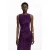 Desigual midi jurk paars