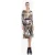 Strikdetail jurk met dierenprint