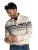 Normale fit creme Iker NZA half zip knopen