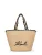 Karl Lagerfeld Strandtas ‘Scallop Beach’  beige / zwart
