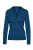 Petrol Lange Mouw Faux Wrap Top in Stretch Jersey Duurzame Stof