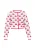 MYMO Gebreid vest  lichtblauw / rood / wit