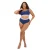 Brave Soul Dames/Dames Gestreept Hoog Taille Bikini Broekje (Marine, Wit, Rood)