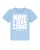 watabout.kids Shirt ‘Moin liebe Leude’  lichtblauw / wit