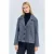 Oversized Gestreepte Geknoopte Jas