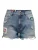 ONLY Jeans ‘Zuma’  blauw denim / groen / pink / wit