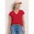 Street One Dames Shirt met structuurmix en tape in Rood