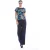 Mouwloze Print Top Marineblauw