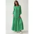 Geprinte Korte Mouw Viscose Maxi Jurk