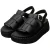 FitFlop GEN-FF Max Fisherman Tumbled Leather Dames Zwarte Sandalen