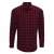 Premier Heren Mulligan Check shirt met lange mouwen (Rood/Zwaar)