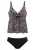 LASCANA Tankini  bruin / zwart / wit