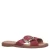 Manfield suède slippers rood