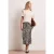 Midirok met split en dierenprint