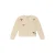 Stains&Stories katoenen gebreide vest met borduursels – beige