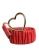Dolce & Gabbana Rode Leren Gouden Hart Metalen Gespsysteem Riem