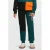 Orange Stars colourblock fleece joggingbroek Adam met printopdruk teal