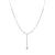 Luxenter Sterling Zilver 925 Ketting met Gerhodineerd Briljant Zirkonia – Jibki