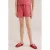 WE Fashion straight casual short rood met textuur
