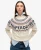 Superdry Vrouwen Fair Isle Trui met Logo Crème